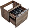 Doppelwaschtisch-Unterschrank 140cm mit 2 Keramikbecken PUEBLA-56 in Vintage Oak, B/H/T ca.: 140,4/62,5/46 cm Bild 4