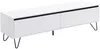 Vente-unique - ABUJA TV unit Holz, Platte Weiß - B 40 cm x H 45 cm x L 160 cm Bild 3