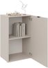 Carryhome 'TINO OFFICE' Kommode 1-türig niedrig, MDF Kaschmir, 52.4 x 87.4 x 37 cm, mit Softclose und höhenverstellbaren Fachböden Bild 3