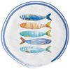 EasyLife Frühstücksteller Bord de Mer, Spülmaschinengeeignet, Weiß, Fische, ⌀ 21cm, Weiß, Fische, H: 2cm Bild 1