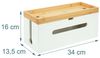 Relaxdays Kabelbox aus Bambus Bild 4