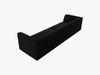 Micadoni Sofa Ruby 4-Sitzer Samt Salvador Schwarz Bild 3
