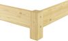 Niederflurbett Futonbett Einzelbett Bodenbett Futon 90x200 Kiefer massiv V-60. 51-09 Bild 4