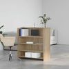 vidaXL Empfangstresen Sonoma-Eiche 100 x 50 x 103,5 cm Holzwerkstoff 3324162 Bild 3