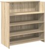vidaXL Empfangstresen Sonoma-Eiche 100 x 50 x 103,5 cm Holzwerkstoff 3324162 Bild 2