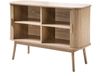 Casâme 'ERNEST' Vintage Sideboard Holzdekor 2 Schiebetüren - L110cm - Helles Holz Bild 5