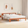 vidaXL Bettrahmen Wachsbraun 180 x 200 cm Massives Kiefernholz 872643 Bild 3