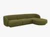 Micadoni Ecksofa Miley 4-Sitzer Rechts Boucle Baloo Dunkel-Olivgrün Bild 2