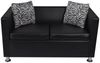 vidaXL 2-Sitzer-Sofa Kunstleder Schwarz [242209] Bild 4