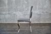 KAWOLA Stuhl LINDA Esszimmerstuhl Barock Velvet grau 92 x 56 x 50 cm Bild 5