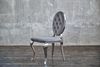 KAWOLA Stuhl LINDA Esszimmerstuhl Barock Velvet grau 92 x 56 x 50 cm Bild 2