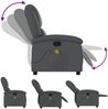 vidaXL Massagesessel Relaxsessel Grau Kunstleder 3205901 Bild 5