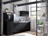 Küchen-Set >Jamesy< in Schwarz matt - 260x200x60cm (BxHxT) Bild 3