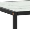 vidaXL Couchtisch Schwarz mit Weißem Glas in Marmor-Optik 100x50x35 cm 322881 Bild 5