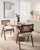 Esszimmerstuhl 2er Set AVA Holz Braun Hellbeige Bild 3