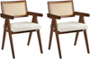Esszimmerstuhl 2er Set AVA Holz Braun Hellbeige Bild 4