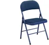 Vente-unique - ORTENSIA Stuhl Samt Blau - B 49 cm x H 79 cm x L 46 cm Bild 5