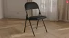 Vente-unique - ORTENSIA Stuhl Samt Blau - B 49 cm x H 79 cm x L 46 cm Bild 2