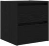 vidaXL Wand-Nachttische 2 Stk. Schwarz Eichen-Optik 38x34x40 cm 861250 Bild 5