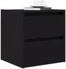 vidaXL Wand-Nachttische 2 Stk. Schwarz Eichen-Optik 38x34x40 cm 861250 Bild 4