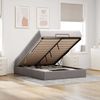 vidaXL Ottoman-Bett mit Matratze Taupe 140x190 cm Stoff 3311110 Bild 1