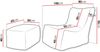 Sitzsacke Remna Cord mit Sitzsack Ewkad Cord (Farbe: Poso 100) Bild 3