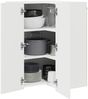 vidaXL Wand-Eckschrank PORTO Hochglanz Weiß 57 x 57 x 80 cm 885429 Bild 3