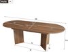 Esstisch 120/160x80 cm, ausziehbar, Walnussoptik, 18 mm Tischplatte, abgerundete Ecken Bild 4