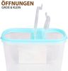 Vorratsdosen mit Deckel 1,4 Liter ( 4er Pack / Türkis ), Luftdicht Schüttdose BPA frei, Vorratsbehälter Set - Frischhaltedosen Klappdeckel Bild 5