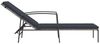 vidaXL Sonnenliegen 2 Stk. mit Tisch Poly Rattan Grau 317639 Bild 5