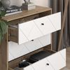Kommode Nizza Artisan-Eiche 80.2 x 82.6 cm mit 3 Schubladen Vicco Bild 4