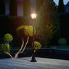 Solar Gartenlaterne mit LED Beleuchtung im Straßenlaternen-Design | mit Lichtsensor | ohne lästiges Kabel | einfache Montage | warm-weiße LEDs (Höhe: 180 cm) Bild 2