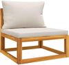 Holz Gartenmöbel Lounge Set 4-tlg Balkon Sitzgarnitur Kissen Outdoor Bild 5