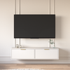 Selsey 'Vena' - TV-Hängeboard 2-türig, Weiß, 140 cm Bild 2