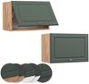 Hängeschrank Fame-Line Grün-Gold Landhaus 60 cm Flach Vicco Bild 5