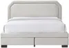 Vente-unique - INASTO Bett Stoff Beige - B 214,5 cm x H 114 cm x L 211 cm Bild 3