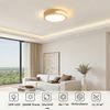 BlingBin LED Deckenleuchte 25/30 W, Warmweiß, 3000 K, Holzoptik, Deckenlampe für Innenbereich, 3600LM, LED fest integriert, Warmweiß, Naturholz Ceiling Light Für Wohnzimmer, Küche, Schlafzimmer Bild 4