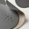 Arendo Platzset 6er Set Premium Tischset doppelseitig, Kunstleder, rutschfest, oval, (Set, 12-St, 6 Tischsets + 6 Getränkeuntersetzer), wasserabweisend, abwischbar, Tellerunterlage & Getränkeuntersetzter Bild 4