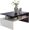Wohnling MURRY Wohnzimmertisch 90 x 43 x 60 cm mit Ablage Holz Schwarz / Weiß Bild 2