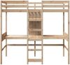 vidaXL Hochbett ohne Matratze 75x190 cm Massivholz Kiefer 3308550 Bild 5