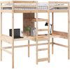 vidaXL Hochbett ohne Matratze 75x190 cm Massivholz Kiefer 3308550 Bild 4