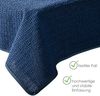 heimtexland Â® Outdoor Tischdecke Gartentischdecke wasserfest wetterbestÃ¤ndig rutschfest waschbar Outdoortischdecke Weichschaum Garten Balkon Camping Party Tischdeko Typ883 dunkelblau 160x220 cm oval Bild 3