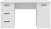 FORTE NET307 Schreibtisch, Engineered Wood, weiß, 138,2 x 75,3 x 60 Bild 2