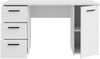 FORTE NET307 Schreibtisch, Engineered Wood, weiß, 138,2 x 75,3 x 60 Bild 4