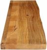 vidaXL Tischplatte mit Baumkante 140x20x2,5 cm Massivholz Mango 370519 Bild 4