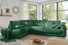 KAWOLA Sofa MADELINE Ecksofa Cord smaragd Recamiere links 86 x 224 x 325 cm Bild 2