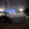 vidaXL Boxspringbett mit Matratze Dunkelgrau 140x190 cm Stoff 3289752 Bild 5