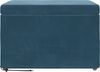 vidaXL Hocker Blau 61 x 41 x 40 cm Samt und Engineering Holz 876764 Bild 4