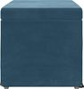 vidaXL Hocker Blau 61 x 41 x 40 cm Samt und Engineering Holz 876764 Bild 5