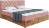 MEBLINI Boxspringbett LOFTY 3 160x200 cm mit Bettkasten - H3/Rosa Samt Polsterbett - Doppelbett mit Topper & Taschenfederkern-Matratze Bild 2